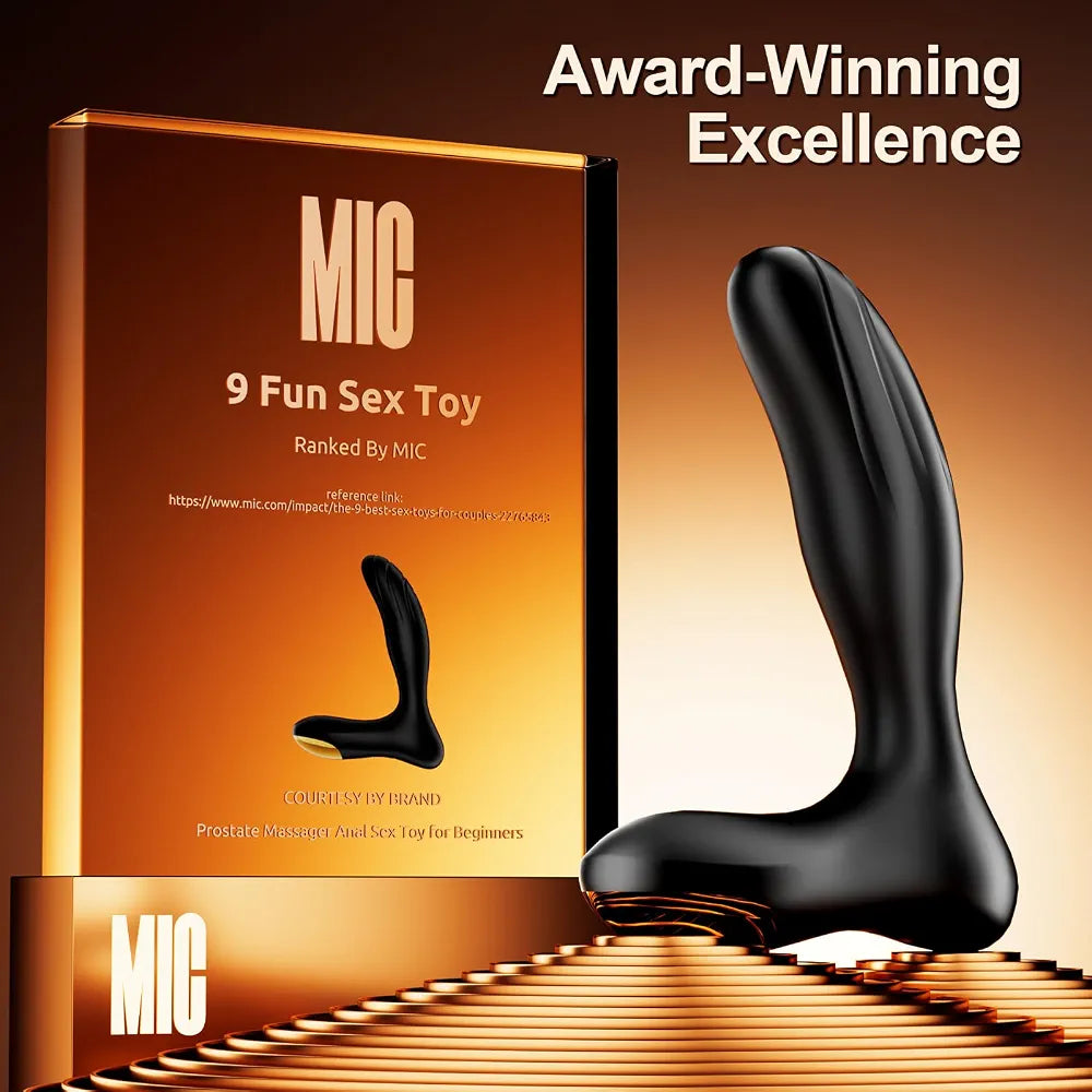 Premium Rechargeable Remote-Controlled Prostate Massager with 10 Vibration Modes