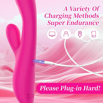 Dual-Motor Heated Wand Massager with 9 Vibration Modes for Targeted Clitoral and G-Spot Stimulation