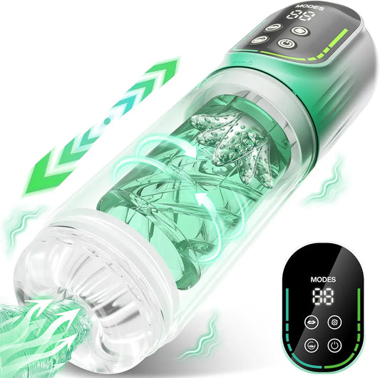 Jodiyece Automatic Rotating and Thrusting Male Masturbator with App Control and Vacuum Suction