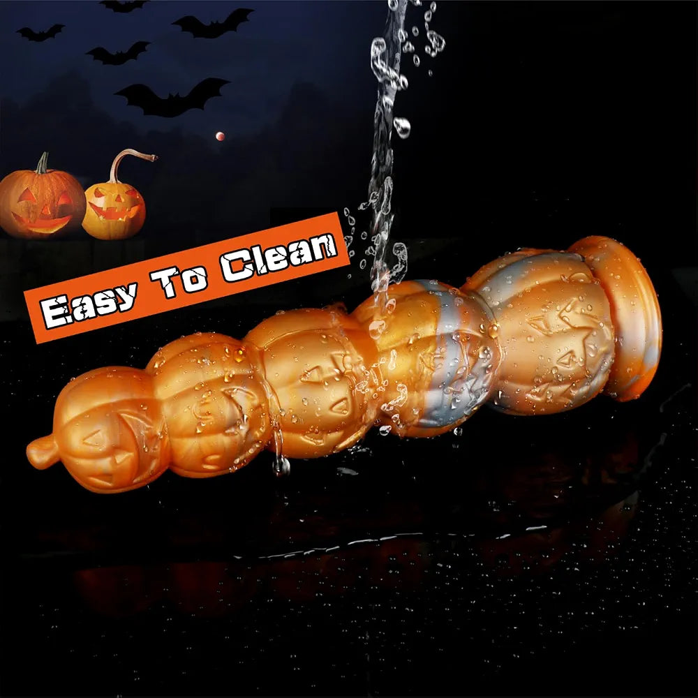 11-Inch Realistic Silicone Fantasy Dildo with Suction Cup, Ribbed Texture for G-Spot and Prostate Stimulation