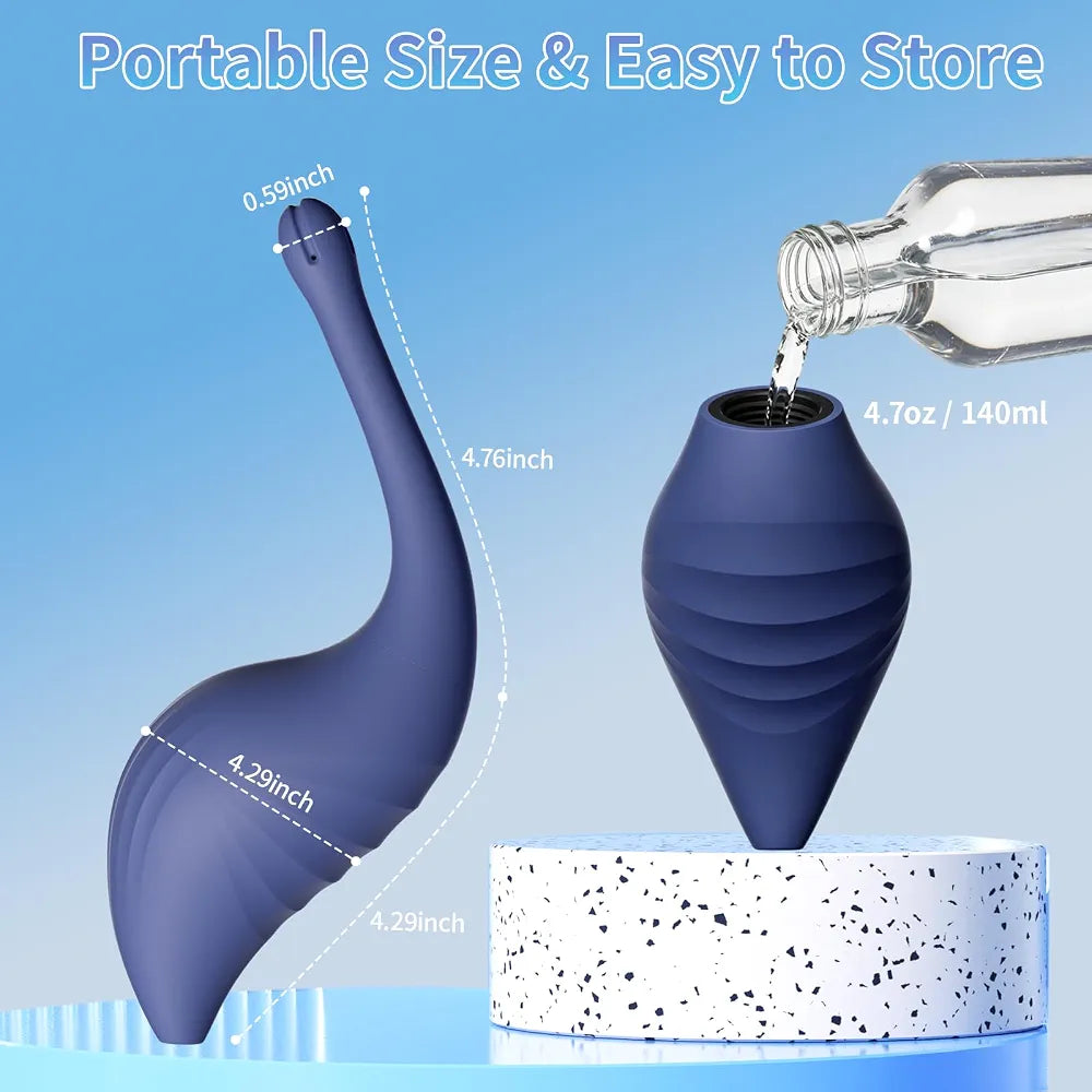 Premium Silicone Enema Bulb Kit for Colon Cleansing and Personal Hygiene