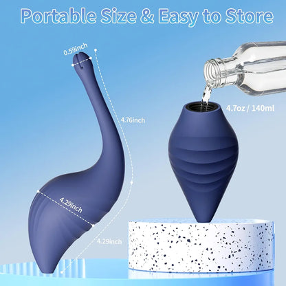 Premium Silicone Enema Bulb Kit for Colon Cleansing and Personal Hygiene