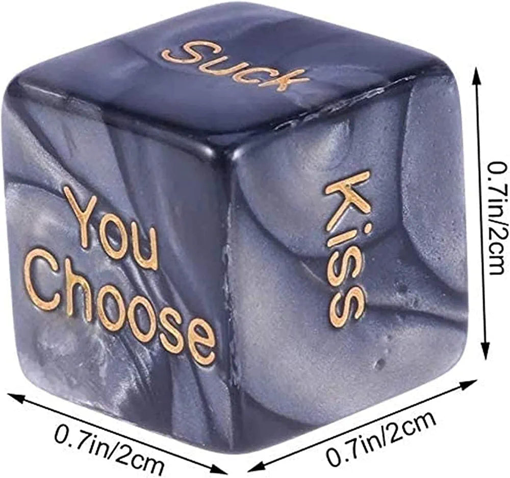 Romantic 12-Sided Adult Dice Game for Couples with 60 Intimate Action Prompts