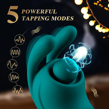 BEBEBEER 3-in-1 Rabbit Vibrator with Heating, Thrusting, and Dual Stimulation