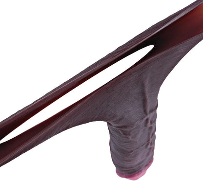 Umania 7.5-Inch Realistic Silicone Penis Sleeve and Cock Ring Extender for Enhanced Erection and Delay