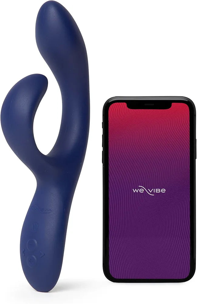 We-Vibe Nova 2 Dual Rabbit Vibrator: App-Controlled G-Spot & Clitoral Stimulator with 10 Vibration Modes - Blue