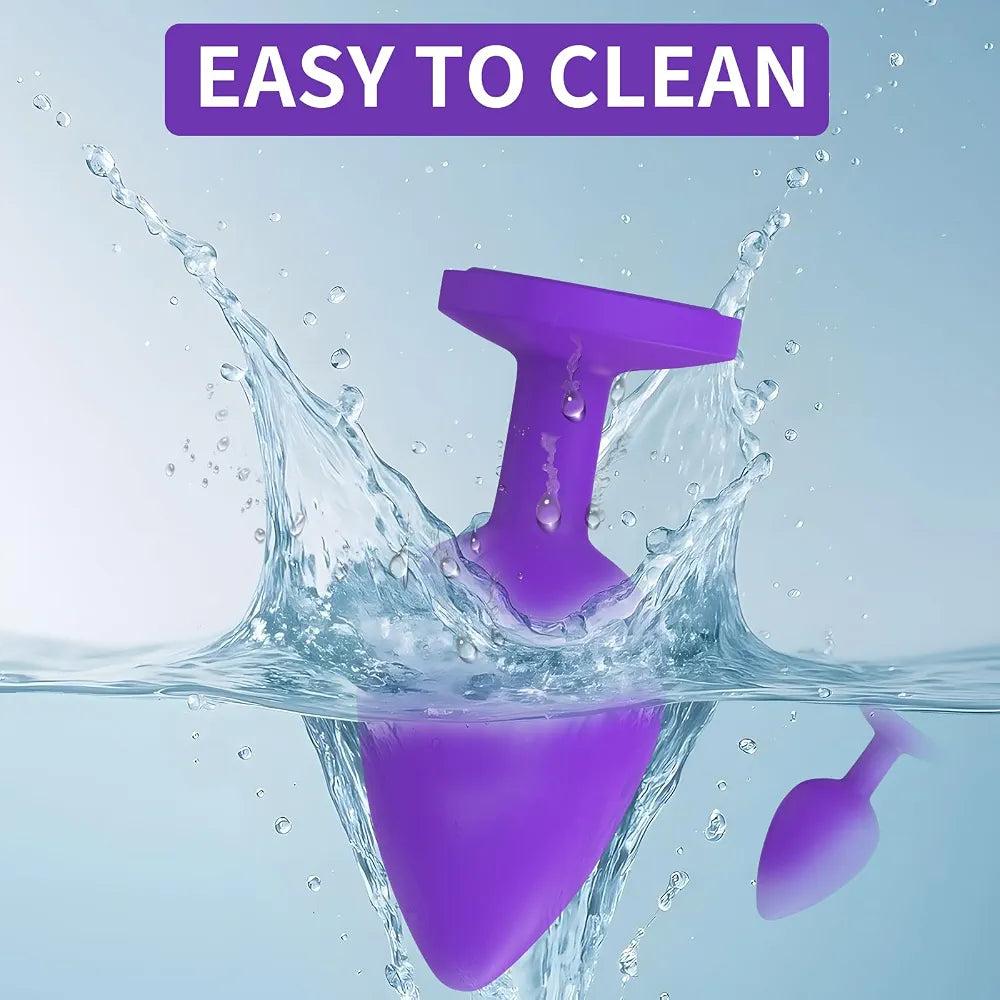 3-Piece Silicone Anal Training Plug Set for Beginners