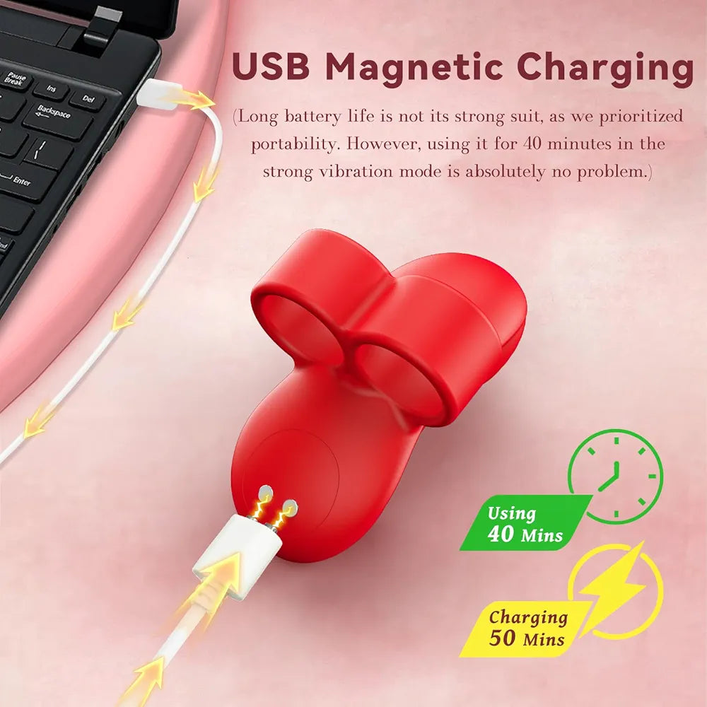 10-Mode Discreet Finger Bullet Vibrator for Clitoral and Nipple Stimulation