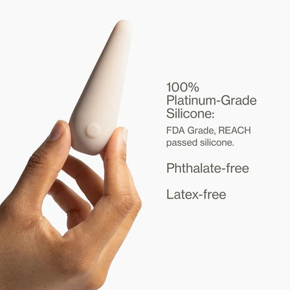 Maude Flutter 5-Speed Platinum Silicone Mini Bullet Vibrator