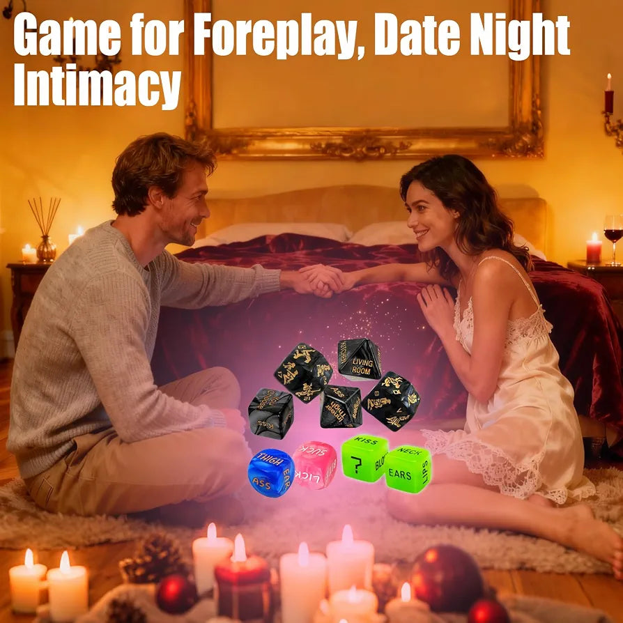 Romantic Adult Dice Game for Couples: Intimate Foreplay and Date Night Activity