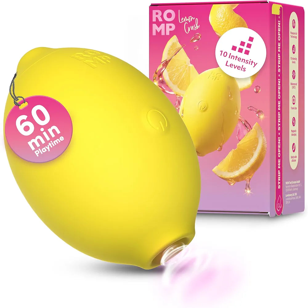 ROMP Lemon Clitoral Suction Massager - 10-Mode Discreet Pleasure Toy