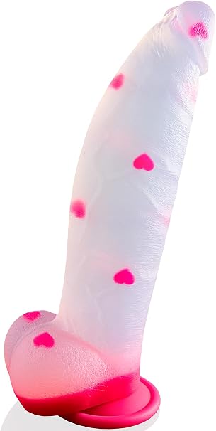 8-Inch Monster Fantasy Dildo - Pink Clear Liquid Silicone Suction Cup Strap-On for G-Spot and Anal Play