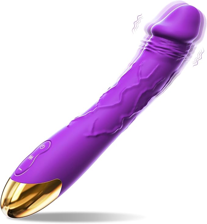 Premium 7.6-Inch Waterproof Silicone Vibrator with 10 Vibration Modes for Targeted Stimulation