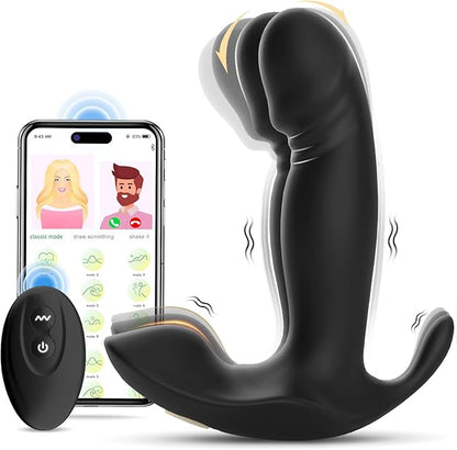 Rose-Shaped App-Controlled Wearable G-Spot Vibrator with 10 Vibration Modes for Women