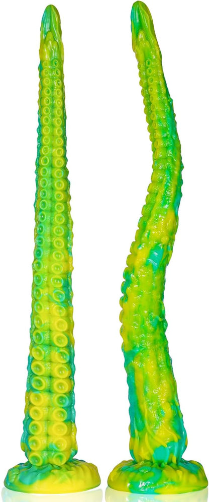21-Inch XL Fantasy Tentacle Dildo with Suction Cup - Silicone Monster Octopus Anal Toy for Couples