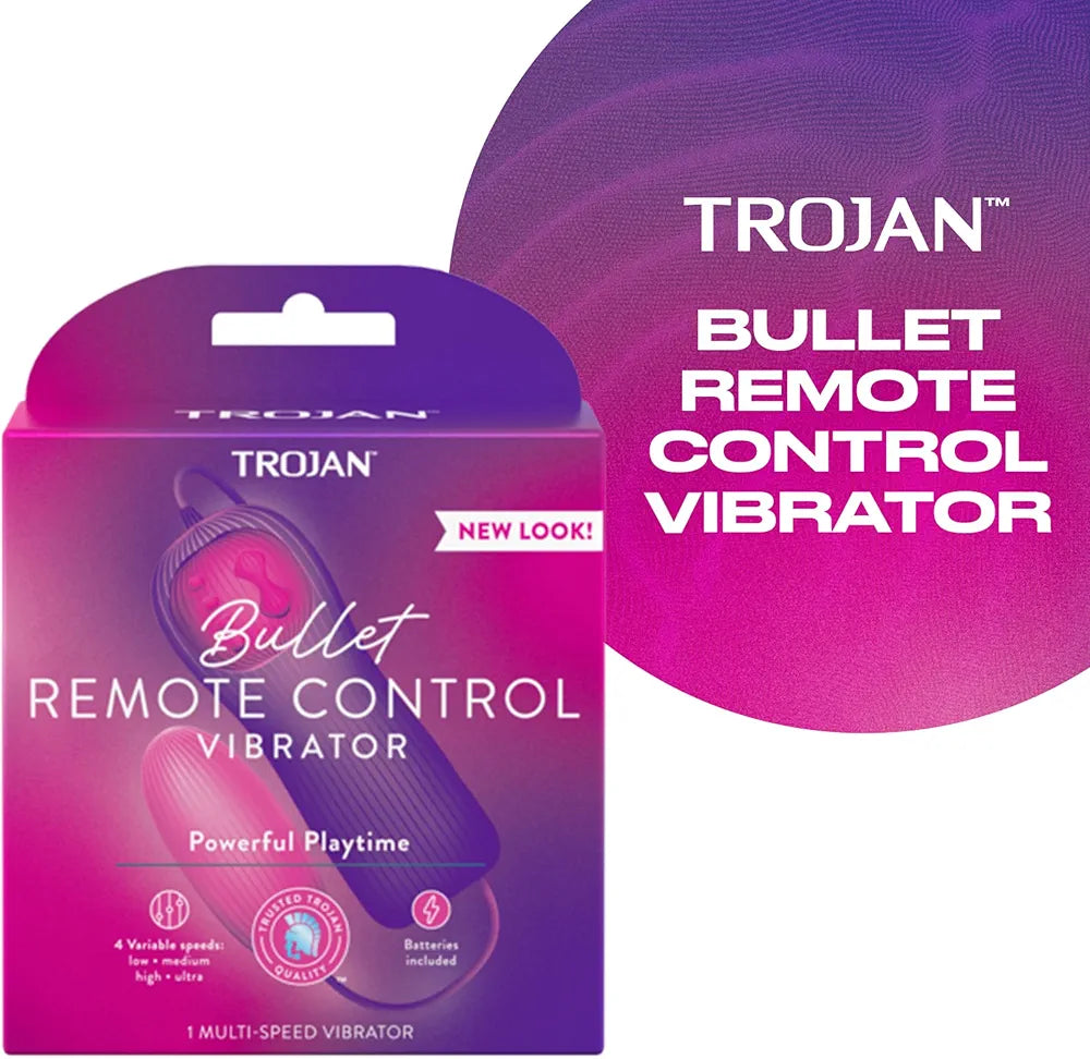 Trojan Vibrations Premium Vibrating Bullet Personal Massager - Discreet and Powerful