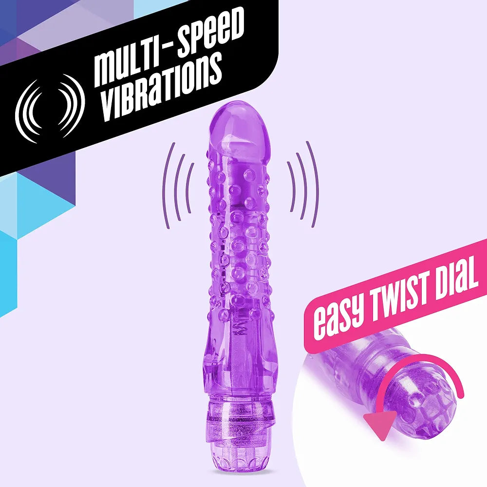 6-Inch Realistic Textured Vibrating Dildo for Clitoral and G-Spot Stimulation