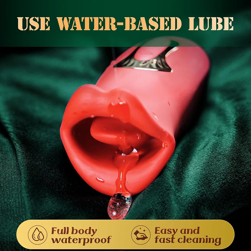 Rose-Shaped Clitoral Stimulator with 20 Vibration and Licking Modes
