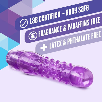 6-Inch Realistic Textured Vibrating Dildo for Clitoral and G-Spot Stimulation
