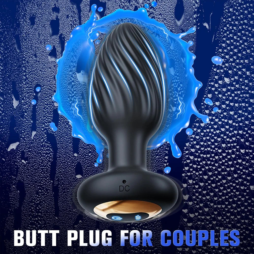 App-Controlled 360° Rotating Prostate Massager with 9 Vibration Modes and Remote