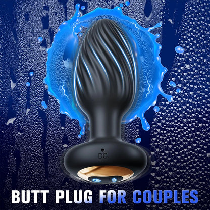 App-Controlled 360° Rotating Prostate Massager with 9 Vibration Modes and Remote