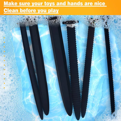 6-Piece Flexible Silicone Urethral Dilator and Sounding Trainer Kit for Men