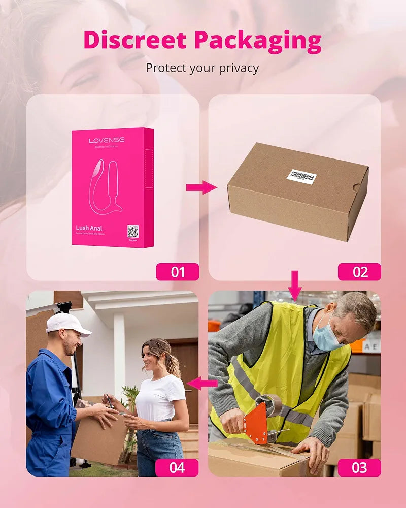 Lush 3 App-Controlled Waterproof Anal Vibrator with LED