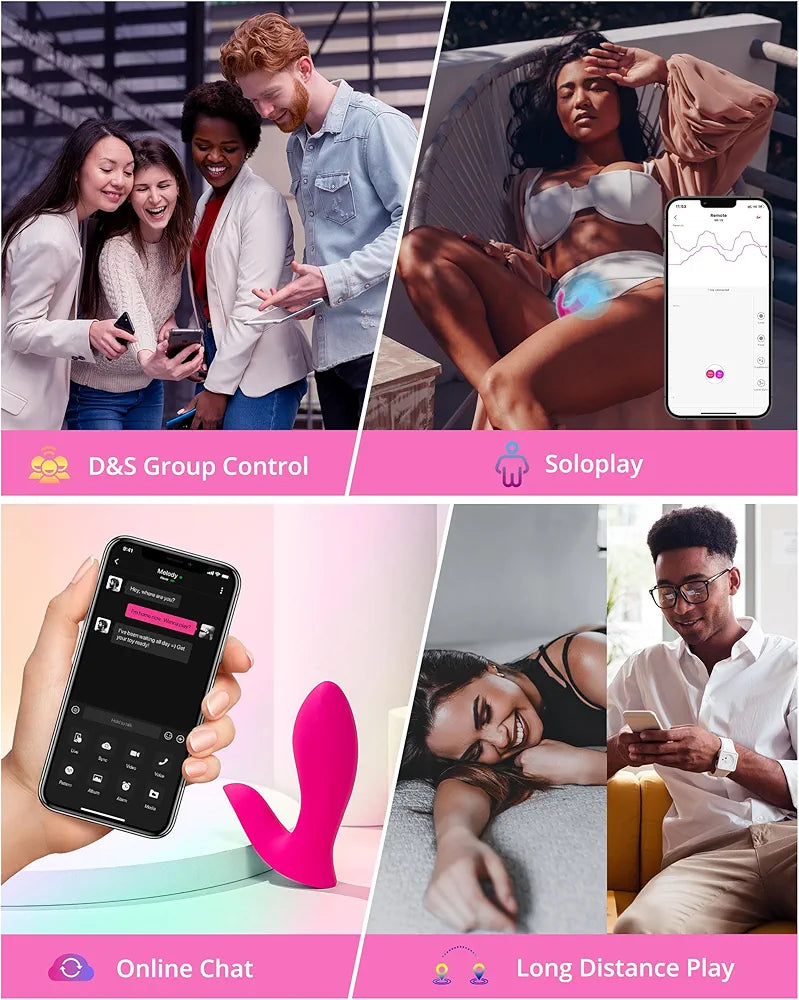 LOVENSE Flexer Wearable App-Controlled Butterfly Vibrator for Clitoral and G-Spot Stimulation