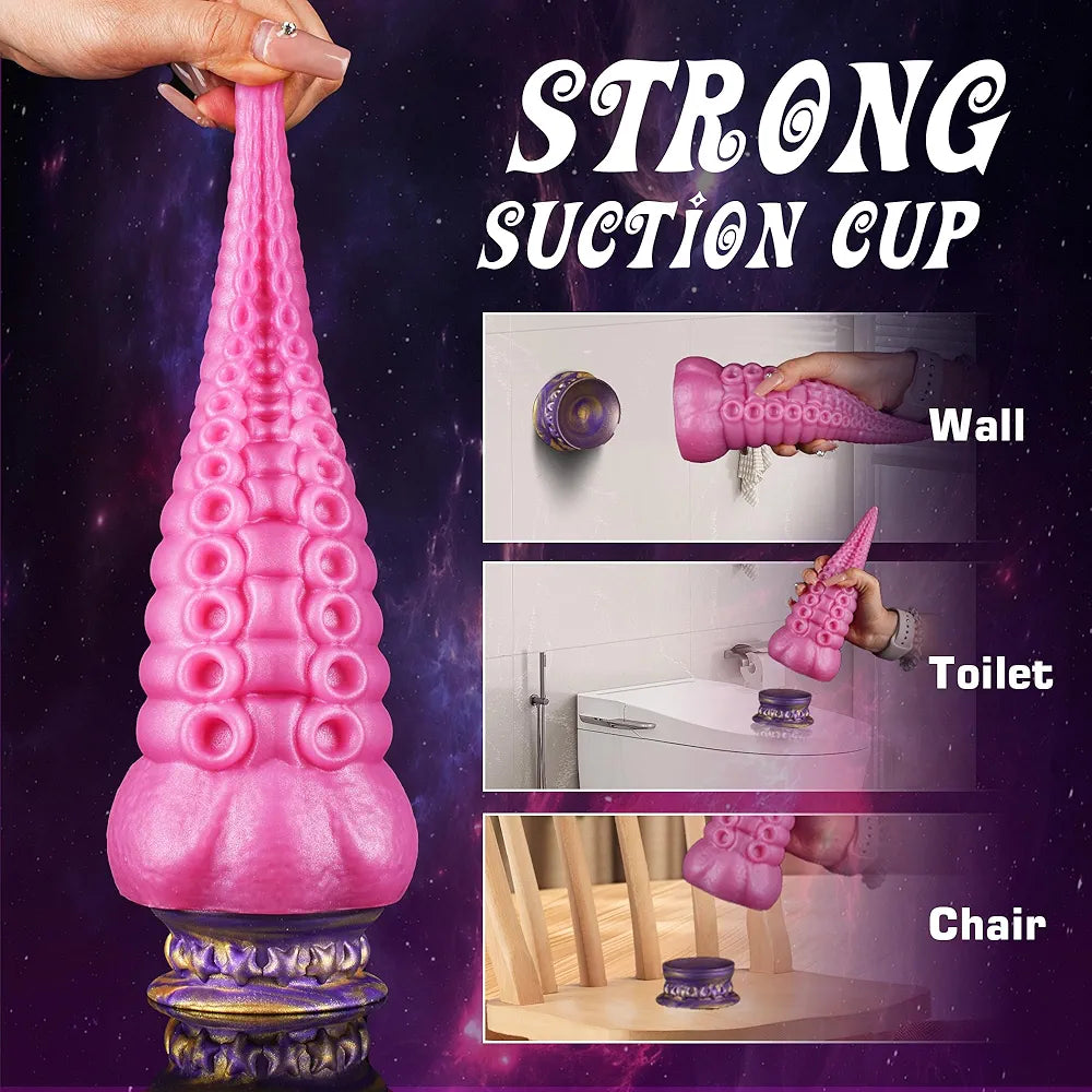 Silicone Double-Sided Suction Cup Mount for Flat-Base Dildos and Fantasy Toys