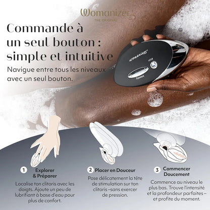 Womanizer W500 Premium Clitoral Suction Vibrator - 12 Intensity Levels, Waterproof Personal Massager