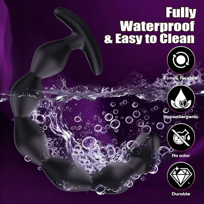Premium Silicone Anal Bead Trainer and Prostate Massager Set for Couples