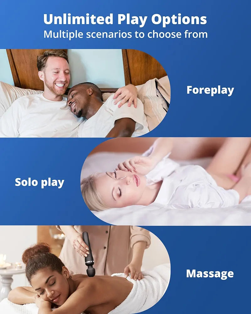 LOVENSE Domi 2 Dual-Head Rotating Wand Massager with Remote Control