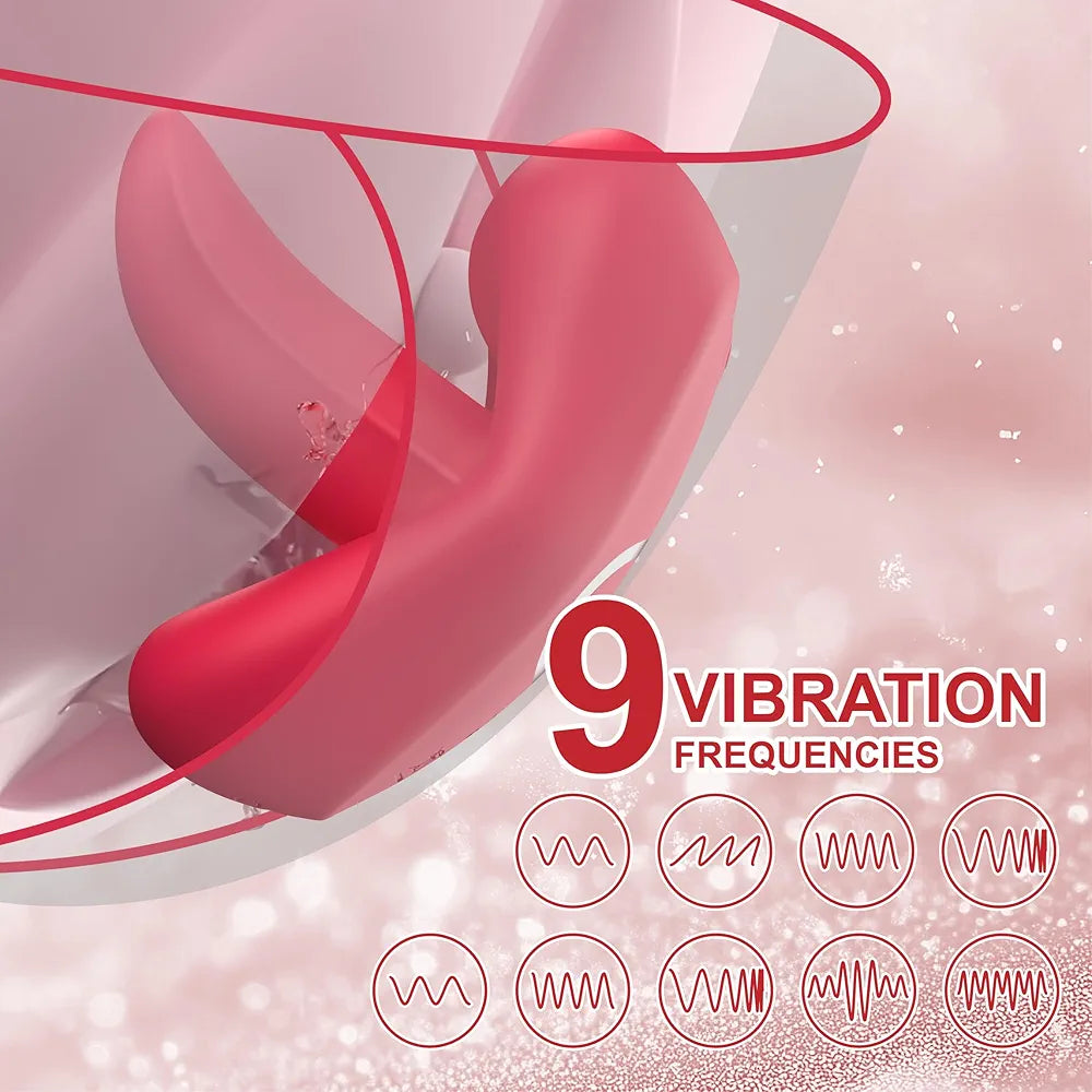 Butterfly Tongue Lick Vibrator with App Remote Control - 9 Modes G-Spot & Clitoral Stimulator
