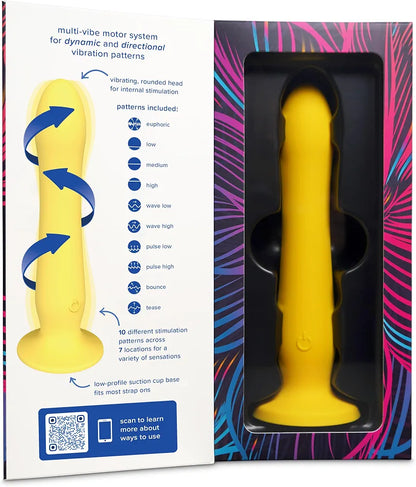 PlusOne Advanced Thrusting Vibrating Dildo with Suction Base and Multi-Mode Stimulation