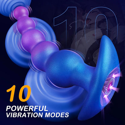 10-Mode Silicone Vibrating Anal Beads and Prostate Massager