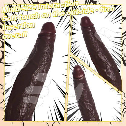 Realistic Silicone Suction Cup Dildo 3-Pack: Lifelike Soft Texture for Beginners and Advanced Users