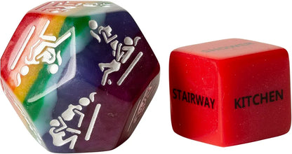 LGBTQ+ Pride Themed Adult Sex Dice Game for Couples