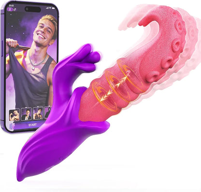 App-Controlled Dual-Stimulation Rabbit Wand with 30 Modes for Couples