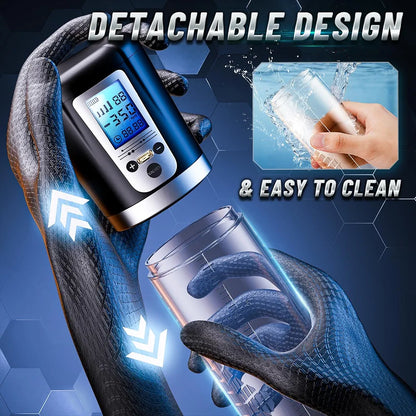 Male Penis Pump Sex Toys, Automatic Enlargers & Extend Pump for Men with LED Display, Adult Toys for Men Electric Penis Entender Erection Pumps, Sex Toys - Pumps & Enlargers 