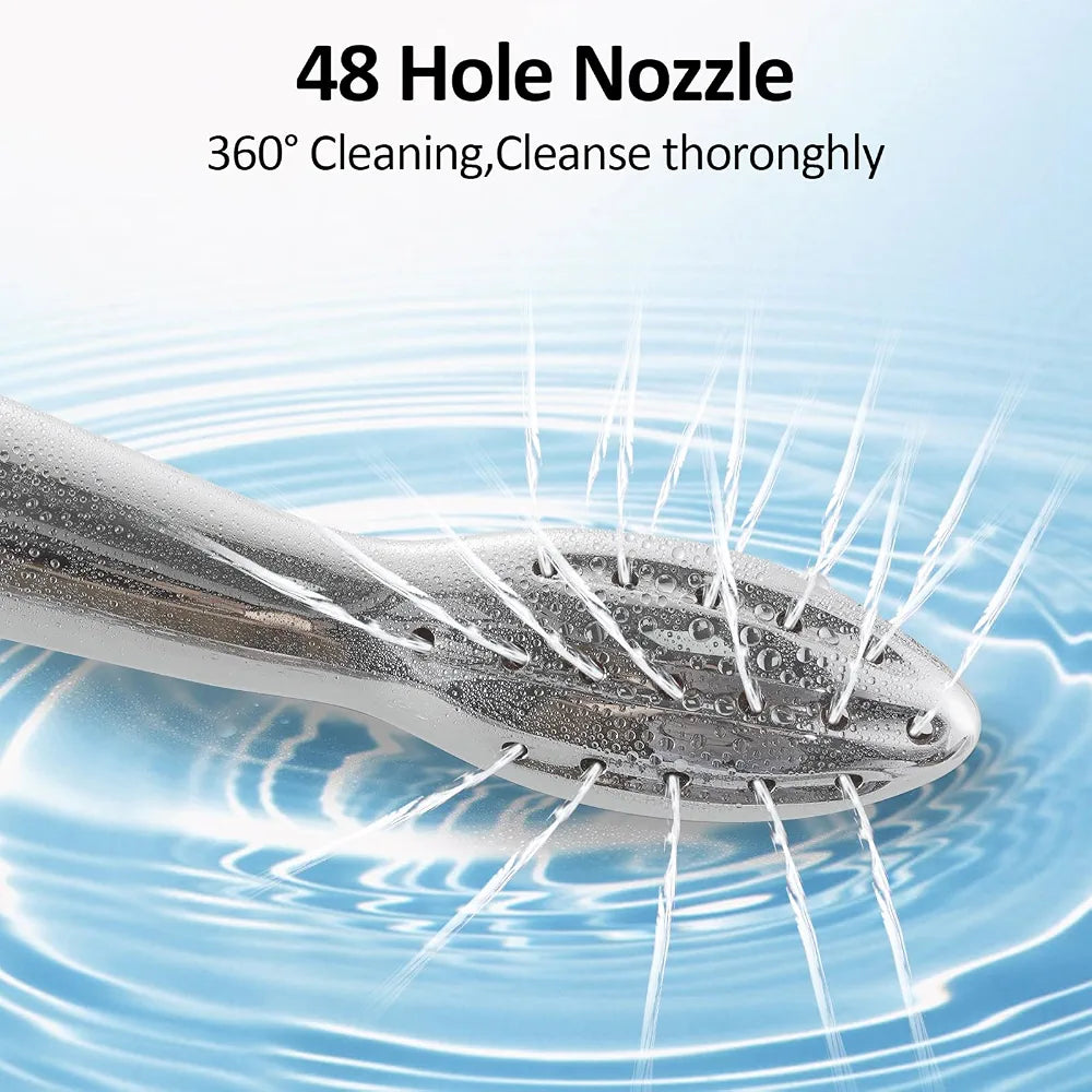 Premium Aluminum Handheld Shower Douche System - Anal and Vaginal Cleaning Kit with Velvet Carry Bag