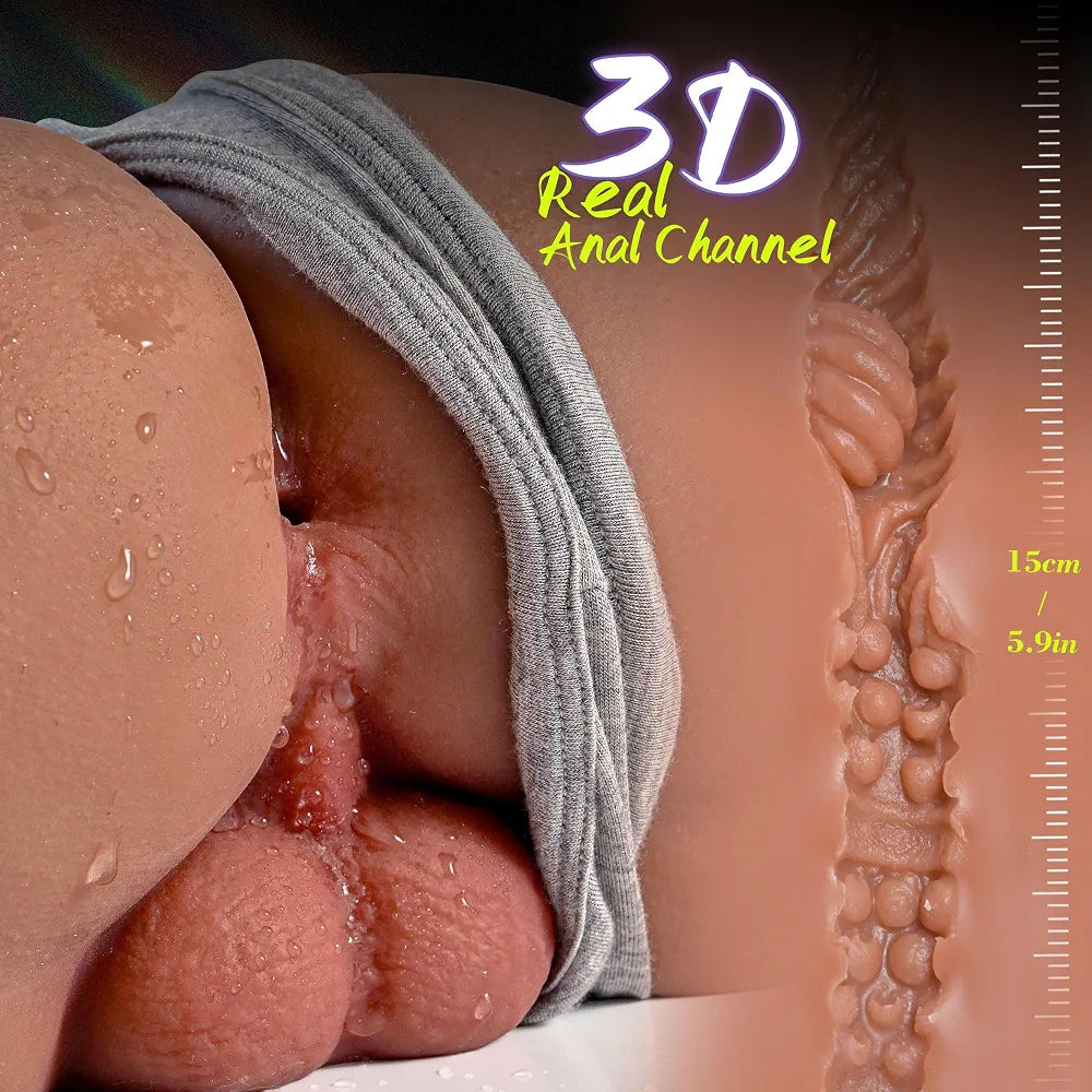 Realistic 7LB Male Masturbator with Lifelike Bubble Butt and Tight Anus for Anal Play