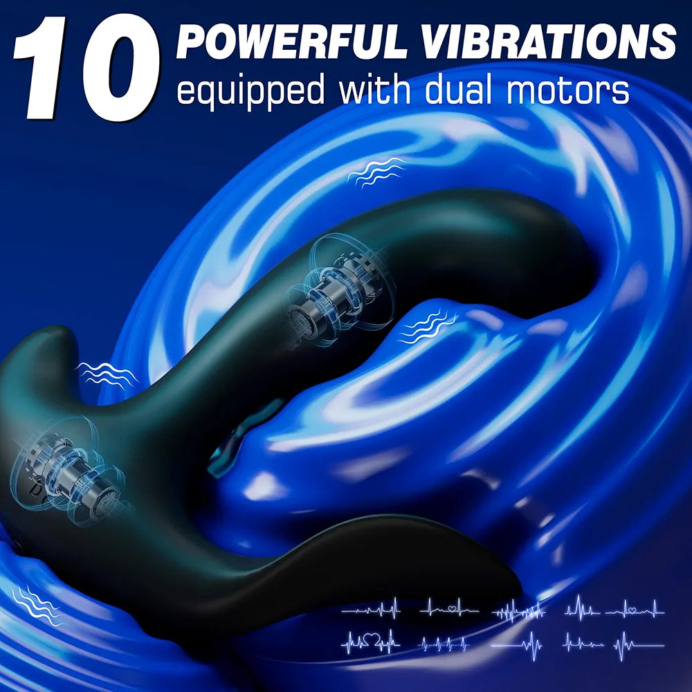 Advanced Remote-Controlled Prostate Massager with 10 Vibration and 5 Stimulation Modes