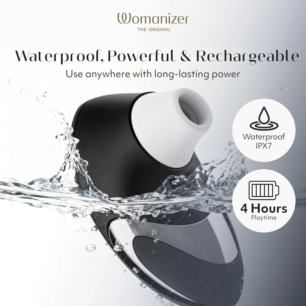 Womanizer W500 Premium Clitoral Suction Vibrator - 12 Intensity Levels, Waterproof Personal Massager