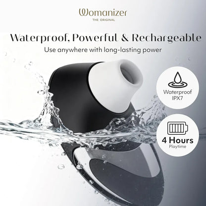 Womanizer W500 Premium Clitoral Suction Vibrator - 12 Intensity Levels, Waterproof Personal Massager