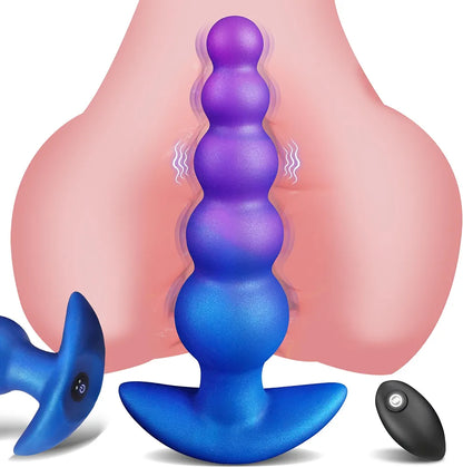 10-Mode Silicone Vibrating Anal Beads and Prostate Massager