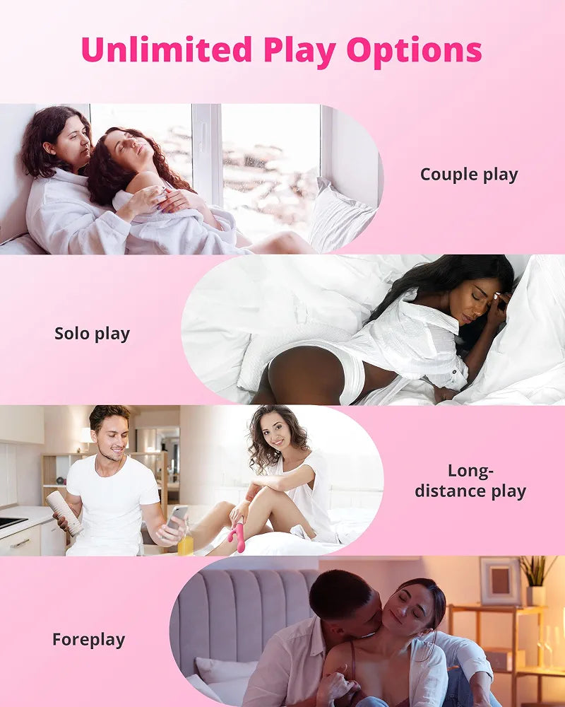 Lovense Nora App-Controlled Rabbit Vibrator with Remote - Rotating G-Spot & Clitoral Stimulator for Couples