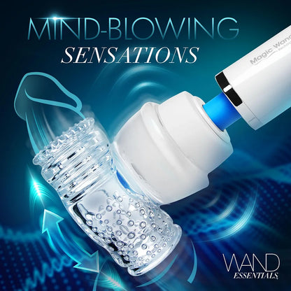 Hummingbird Male Masturbator Sleeve Attachment for Magic Wand Massagers - Soft Textured TPR