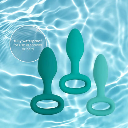 plusOne Beginner Silicone Butt Plug Training Kit - 3-Piece Graduated Set