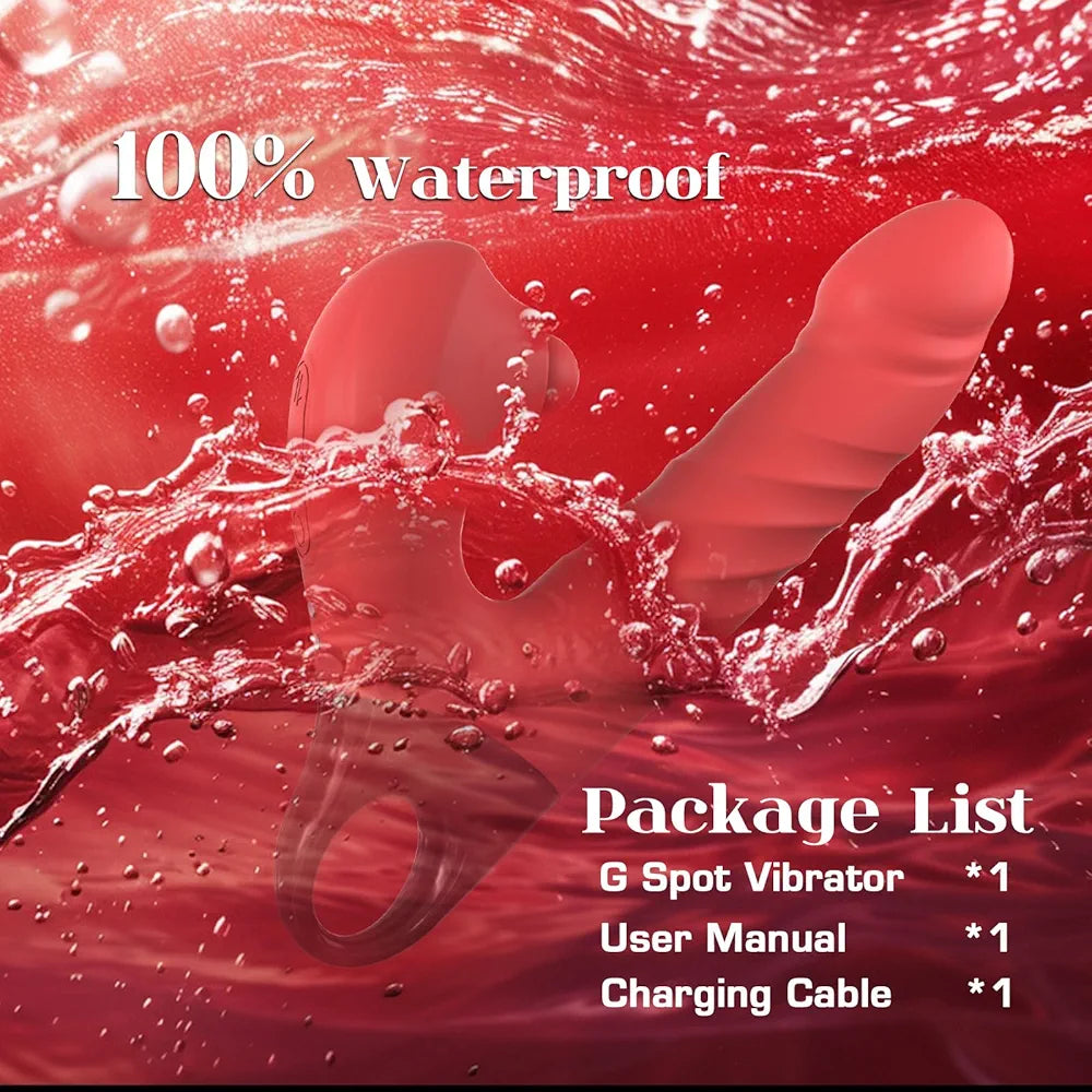 YUKZEN 3-in-1 Rabbit Vibrator with Thrusting, Pulsating, and Clitoral Stimulation