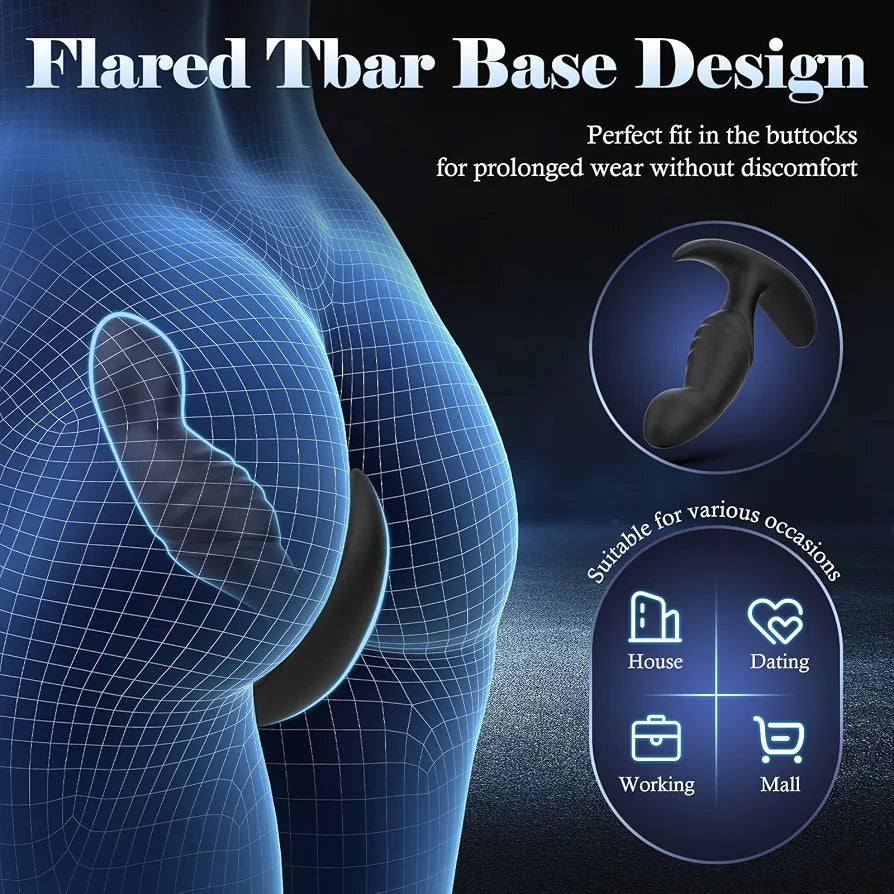 4-Piece Silicone Anal Training Plug Set with Flared Base for Beginners and Advanced Users